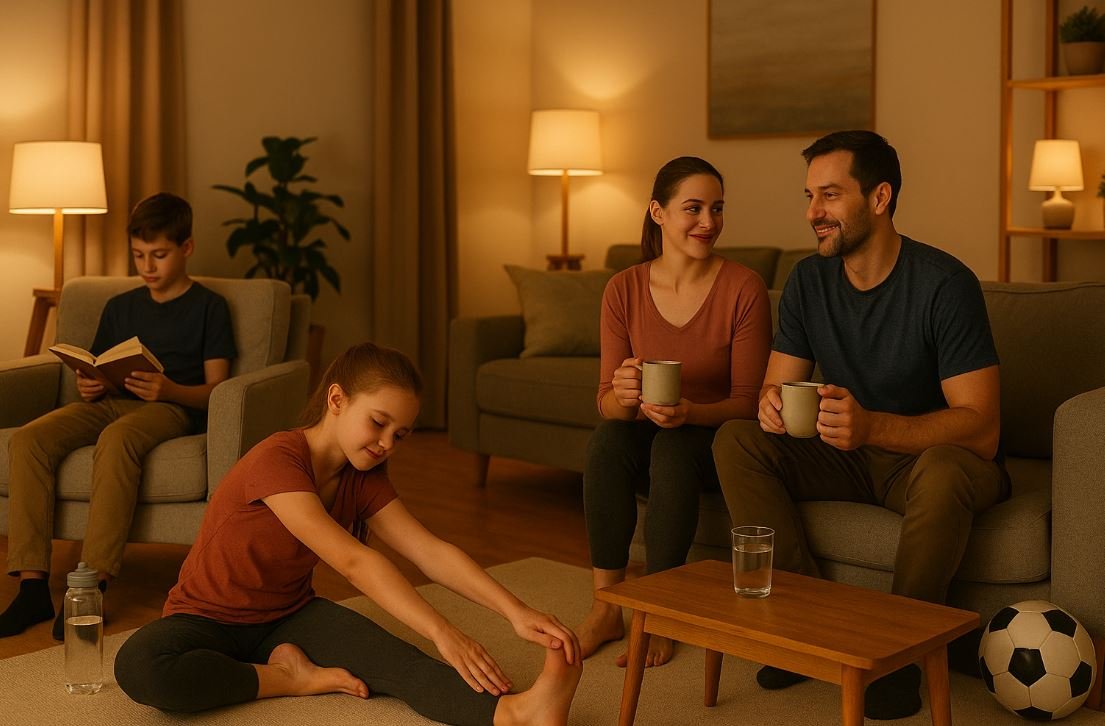 Family night time routine